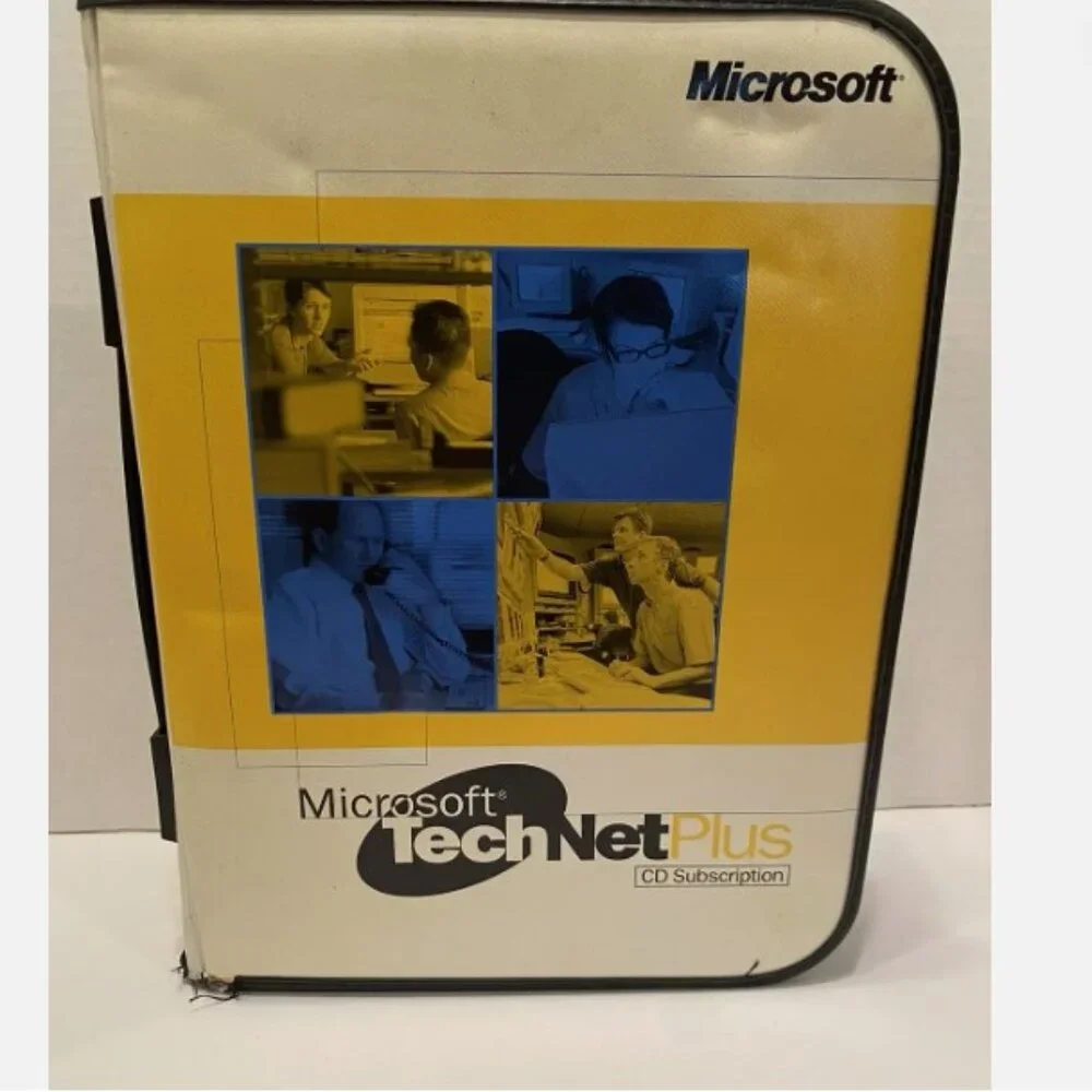 Microsoft Technet Plus Cd Subscription With Binder 55 CDs 1999 2000 Discs